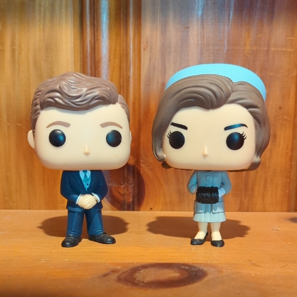 Funko Pop Vinyl Duo in Blue Attire - Picture 1 of 1